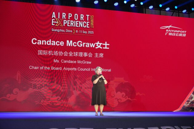 Momento de la inauguraci&oacute;n oficial de la cumbre con una c&aacute;lida recepci&oacute;n y las palabras de apertura de Candace McGraw, presidenta del Consejo de Administraci&oacute;n Mundial de ACI.