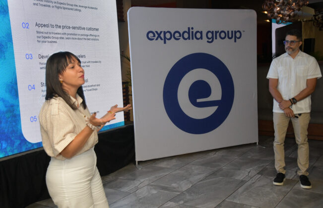 Gregoria Enke y Ricardo Williams, representantes de Expedia Group