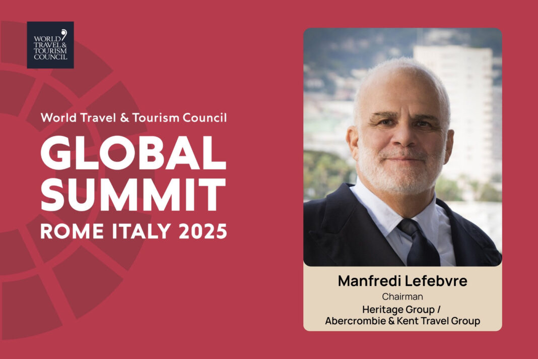 Lefebvre es presidente ejecutivo de Heritage Group y presidente ejecutivo de Abercrombie & Kent Travel Group