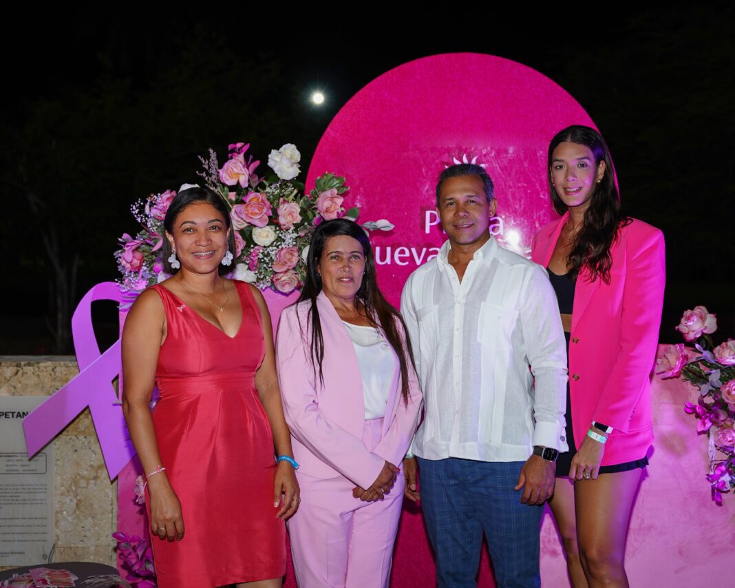 Rosy Santana, alcaldesa de Ramon Santana, Santa Valdez , Dr. Alejandro Mora r Irina Peguero en Playa Nueva Romana