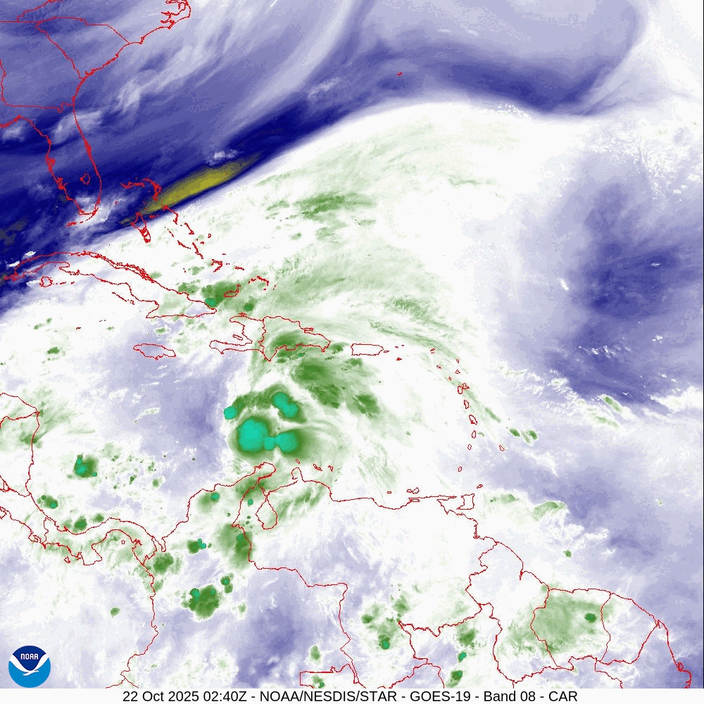 Meteorología dijo esta mañana que continúan vigentes los AVISOS y ALERTAS meteorológicos ante posibles inundaciones por los efectos asociados a la tormenta tropical MELISSA.