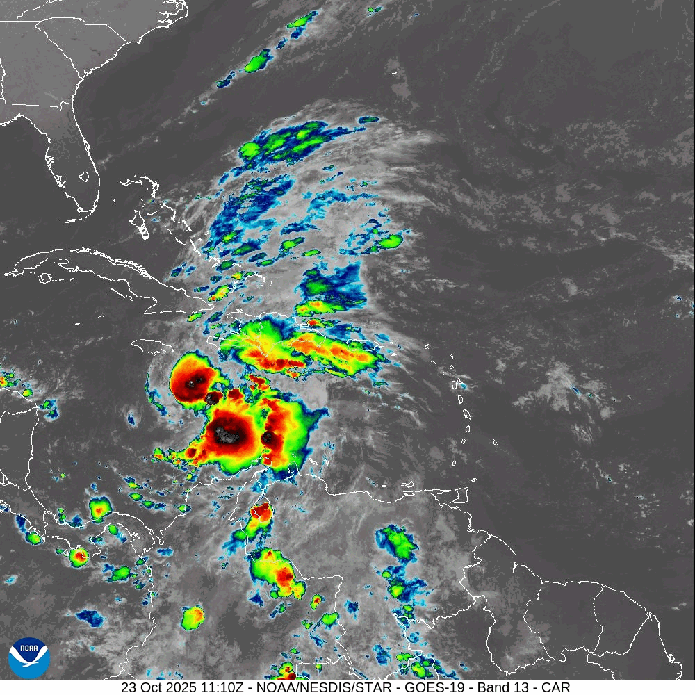 Melissa se convertirá en un huracán mayor a finales de esta semana o principios de la próxima. Se esperan vientos fuertes, fuertes lluvias, inundaciones repentinas y deslizamientos de tierra en Jamaica, Haití y la República Dominicana.