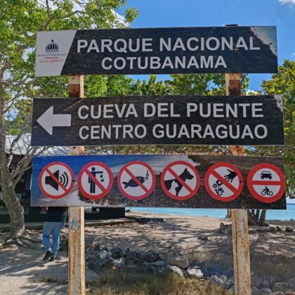 Se&ntilde;alizaci&oacute;n en el Parque Nacional Cotubanam&aacute;