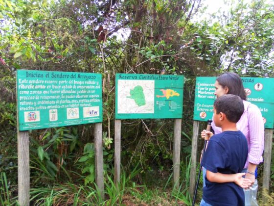 Se&ntilde;alizaci&oacute;n en la Reserva Cient&iacute;fica &Eacute;bano Verde