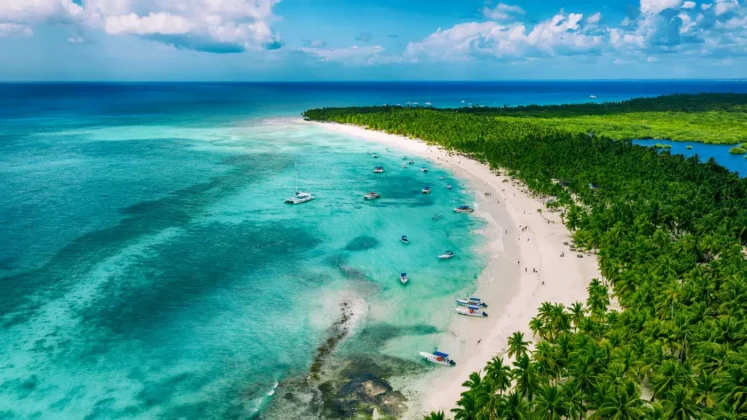 Isla Saona perteneciente al Parque Nacional del Este o Cotubanam&aacute;.