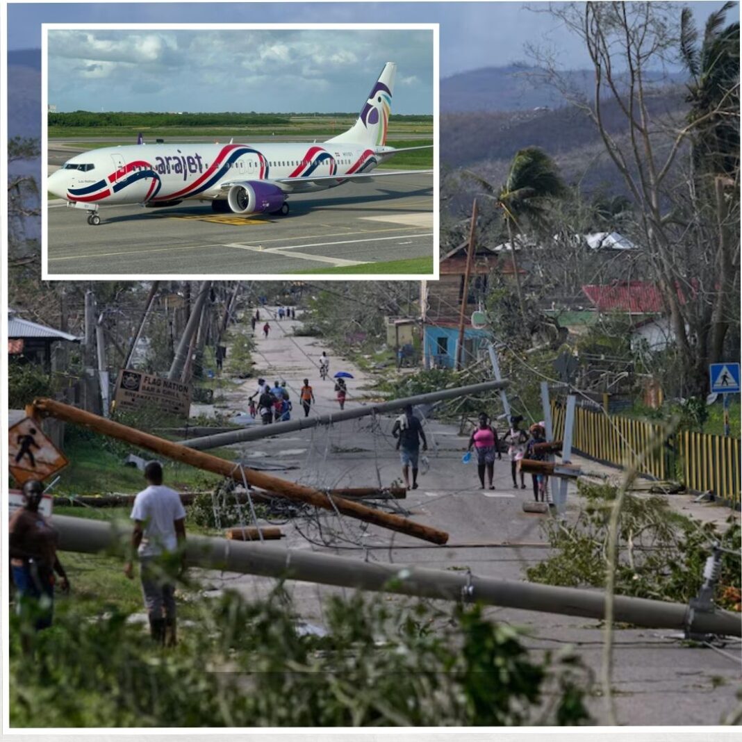 Antes los daños ocacionados por el huracán Melissa a la población, Arajet dispuso que, durante los próximos 15 días, los pasajeros puedan reagendar sus vuelos desde y hacia Jamaica sin ningún costo adicional.