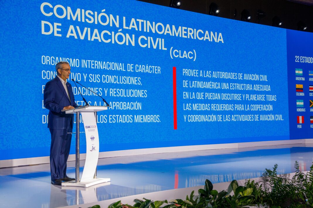 Durante su participación en ICAM 2025 Abinader reiteró la firme posición de RD como referente regional en aviación civil.