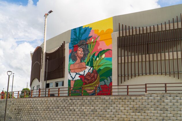 Murales en la Plaza multiuso y cultural seibana