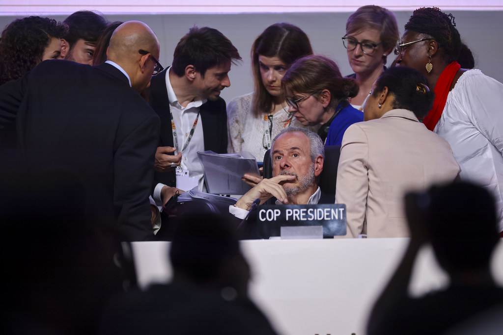 Presidente de la COP30 André Correa do Lago, durante la sesión plenaria de clausura de la 30.ª Conferencia de las Partes (COP30). Foto: Antonio Scorza/COP30