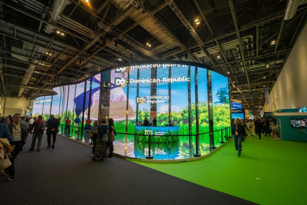 Stand del Ministerio de Turismo de República Dominicana en la WTM Londres 2025