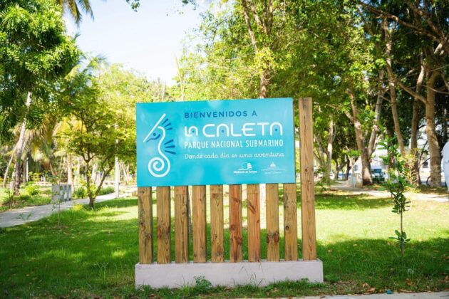 Espacios remozados del Parque Nacional Submarino La Caleta en Santo Domingo.