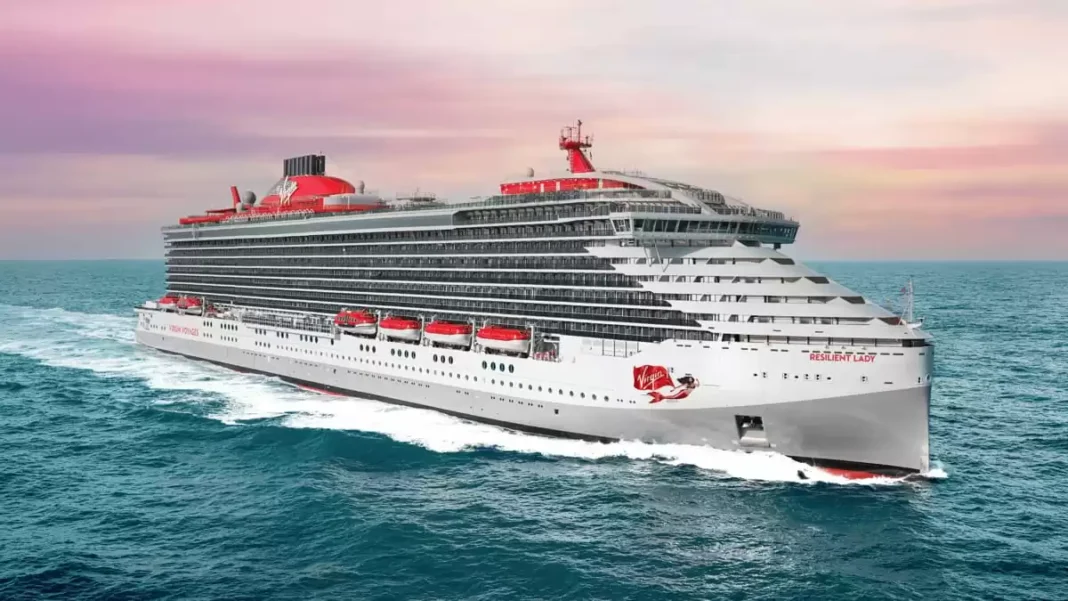 Imagen del crucero Resilient Lady que inauguró el puerto Samaná Bayport con 2,300 pasajeros.