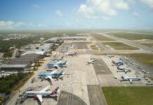 El Aeropuerto de Punta Cana reanuda parcialmente las operaciones de facturación en la Terminal A como parte de su plan de mejoras continua Vista aérea del Aeropuerto Internacional de Punta Cana 2