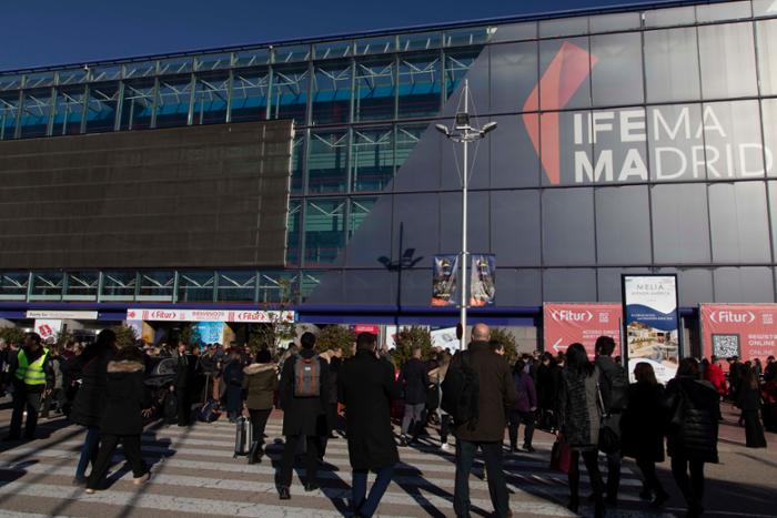 Entrada a Ifema Madrid donde la semana próxima se realizará Fitur 2026