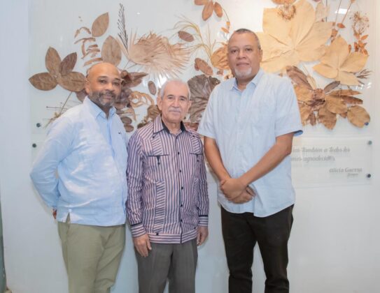 Luis Marino L&oacute;pez. Bol&iacute;var Troncoso y Juan Febles en la presentaci&oacute;n del pr&oacute;ximo foro