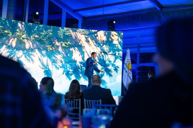 David Collado durante su presentaci&oacute;n en Guatemala.