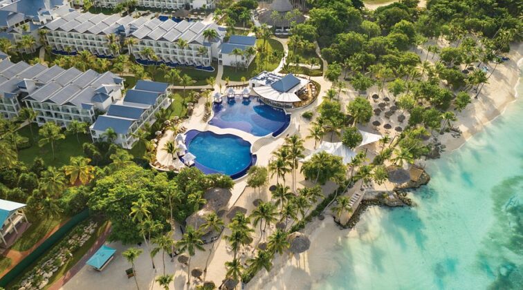Vista a&eacute;rea de un resort todo incluido en La Romana
