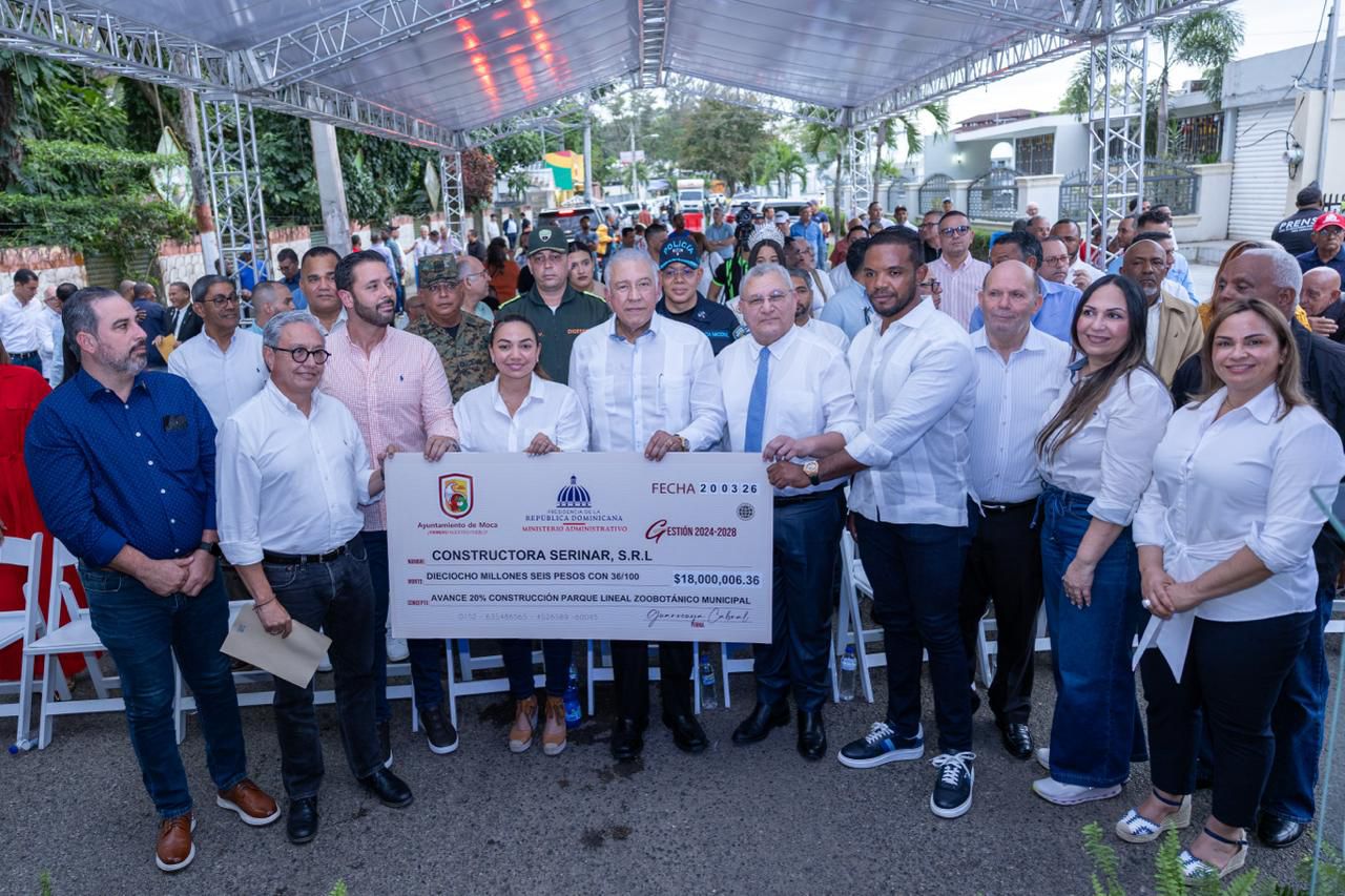 El proyecto del Parque Lineal ZooBotánico Municipal de Moca contempla una inversión de RD 90 millones e integrará áreas de esparcimiento, recreación, deportivas y culturales.
