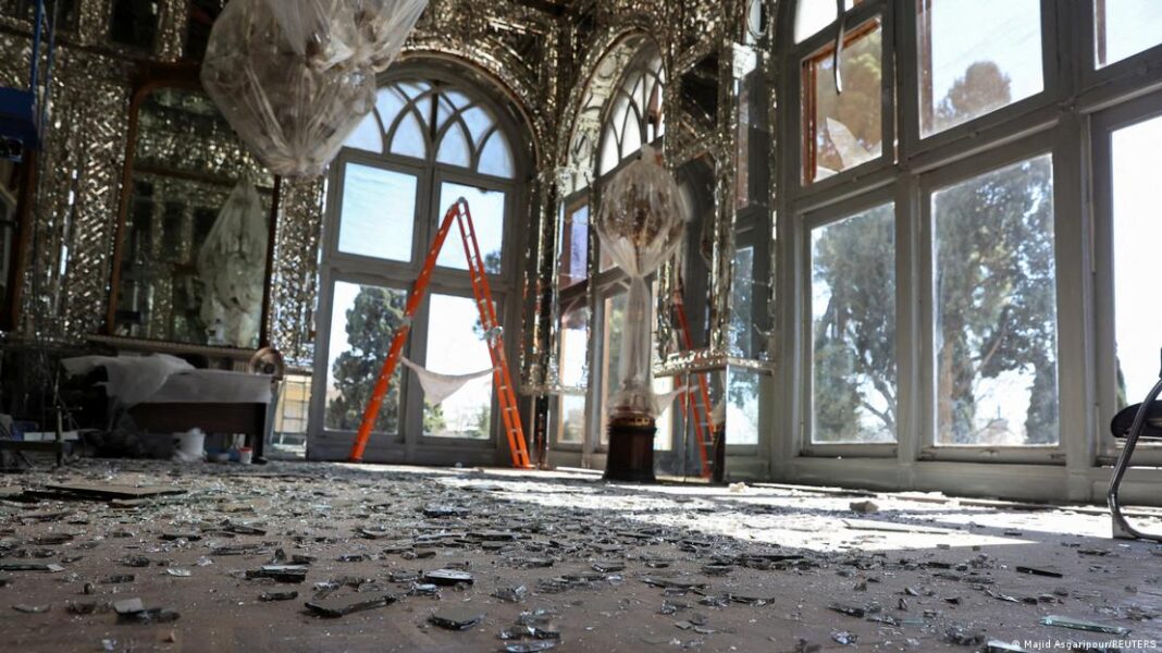 Escombros en el histórico Palacio de Golestán, en Teherán, después de que el monumento fuera dañado por un ataque de Estados Unidos e Israel en el marco del conflicto con Irán. Foto del 3 de marzo de 2026.