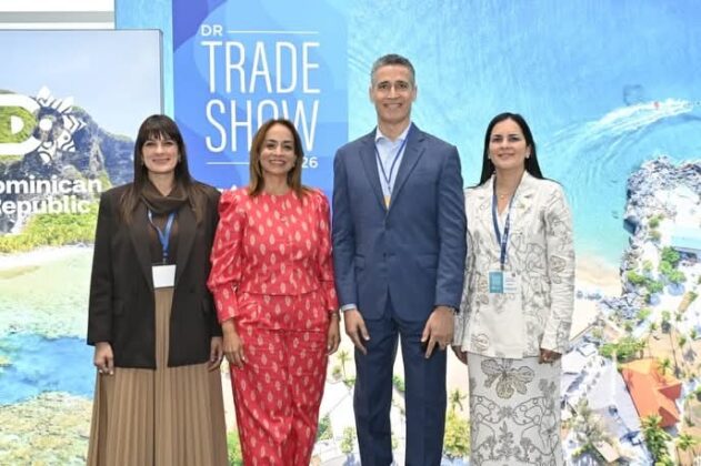 Parte de la delegacion de Asonahores en el DR Trade Show Miami 2026
