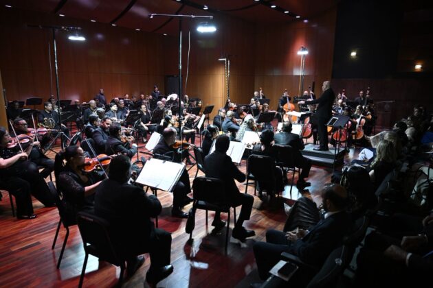 Momento de la Gran Gala de la M&uacute;sica Dominicana en Panam&aacute;