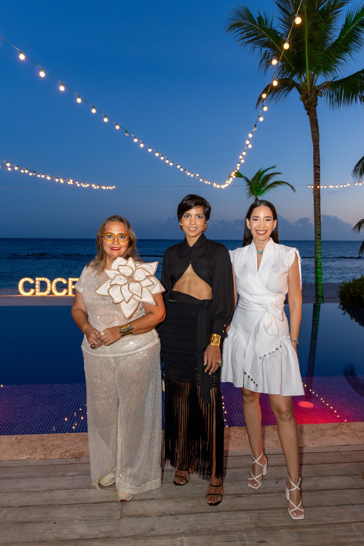 Anny Abate, Ichanell Rodríguez y Marta González