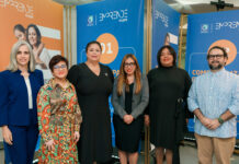 Banco Popular realiza Ruta Emprende Mujer en Baní De izquierda a derecha, los señores Yanira Lara, Daysi Almanzar, Denis Castillo, Ángela Sorivel Arias, Giselle Moreno y Jorge González.