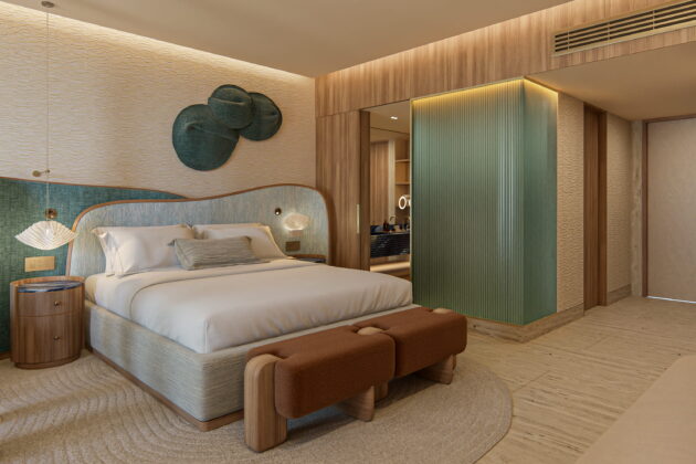 Almare-Beach-Resort-Las-Terrenas-Curio-by-Hilton-Double-Queen-Guest-Room-Rendering