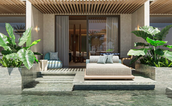 Almare-Beach-Resort-Las-Terrenas-Curio-by-Hilton-Double-Queen-Guest-Room-Rendering
