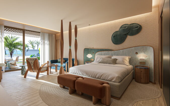 Almare-Beach-Resort-Las-Terrenas-Curio-by-Hilton-Double-Queen-Guest-Room-Rendering