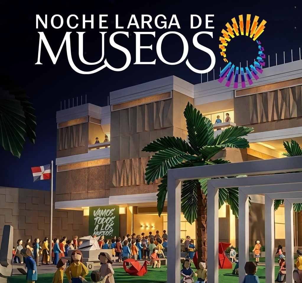 Banner promocional de la Noche larga de los museos en Santo Domingo mayo 2026