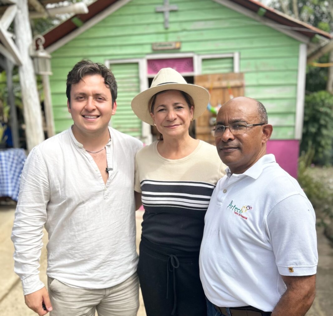 Calixto Serna, Luisa Félix y Marino Brito