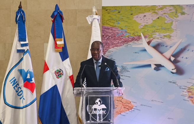 Carlos Peguero, viceministro de Cooperaci&oacute;n Internacional del Mitur.