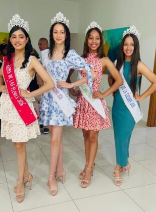 Las Reinas de la Naturaleza para la edici&oacute;n 15 del Festival de las Flores de Jarabacoa