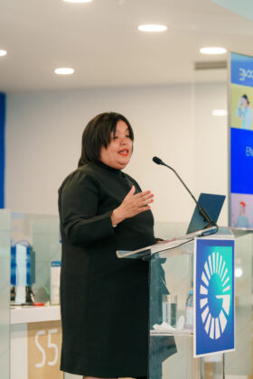 La se&ntilde;ora Giselle Moreno, vicepresidenta de Mercadeo del Banco Popular.