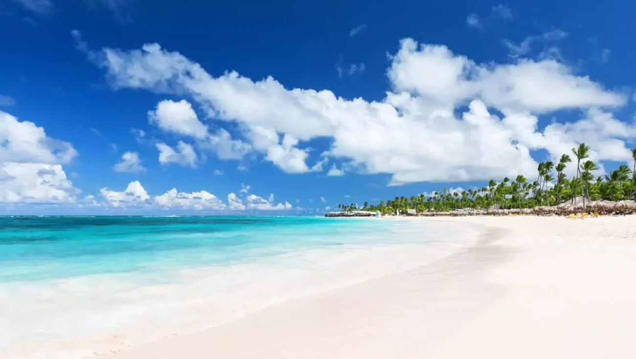 Vista de Playa Bávaro, Punta Cana al este de República Dominicana.