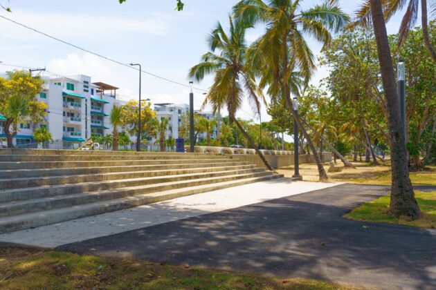 Vista de los trabajos de la segunda etapa del Malec&oacute;n de Santo Domingo Este 2