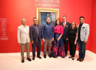 Retrospectiva “El Sueño de la memoria” del Surrealista Dominicano Jorge Noceda Sánchez en el Museo de Arte Moderno Amable Lopez Melendez, Carlos Andujar, Gamal Michelen, Nancy Tavarez de Baez, Fernando Baez, Mildred Canahuate y Luis Tejada