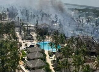 Bayahíbe enfrenta su prueba más dura: incendio en el Viva Dominicus Beach deja una turista fallecida en el destino de mayor ocupación del país Al amanecer del sábado las autoridades reportaron el control del incendio en el Hotel Viva Dominicus Beach en Bayahib. Foto Fuente externa.