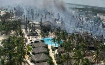 Bayahíbe enfrenta su prueba más dura: incendio en el Viva Dominicus Beach deja una turista fallecida en el destino de mayor ocupación del país Al amanecer del sábado las autoridades reportaron el control del incendio en el Hotel Viva Dominicus Beach en Bayahib. Foto Fuente externa.
