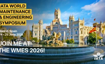 La IATA define cuatro prioridades para fortalecer la cadena de suministro de la aviación El Simposio Mundial de Mantenimiento e Ingeniería de la IATA (WMES) que se realiza desde ayer en Madrid, es un evento de reciente creación de la IATA dedicado a abordar los desafíos de la cadena de suministro, impulsar la innovación, la seguridad y la eficiencia en todo el ecosistema de mantenimiento e ingeniería aeronáutica.