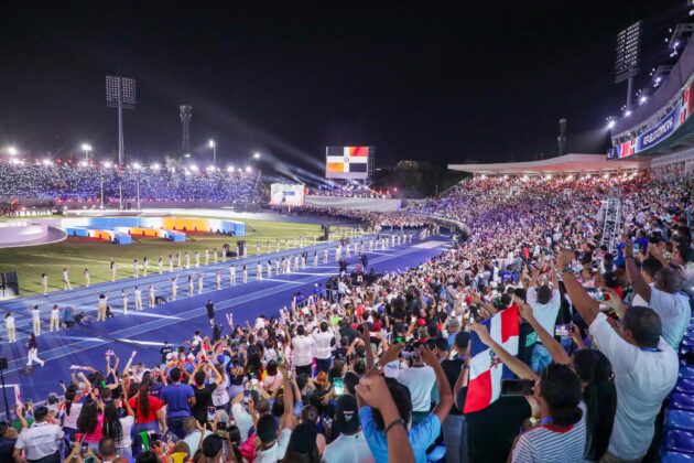 Noche inaugural de los XXV Juegos Centroamericanos y del Caribe Santo Domingo 2026. Fotos JCCSD2026