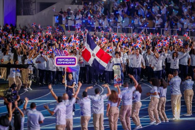 Noche inaugural de los XXV Juegos Centroamericanos y del Caribe Santo Domingo 2026. Fotos JCCSD2026