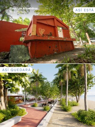 Un antes y el despu&eacute;s que se espera en la intervenci&oacute;n de Playa Los Almendros de Ban&iacute;.
