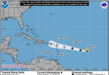 Tormenta tropical Dolly: qué esperar en el Caribe este fin de semana En su boletínn del clfima de esta mañana el Indomet advierte que por la ubicación y trayectoria pronosticada de la tormenta Dolly, la población en general debe estar atenta a la evolución y desarrollo de este sistema tropical.
