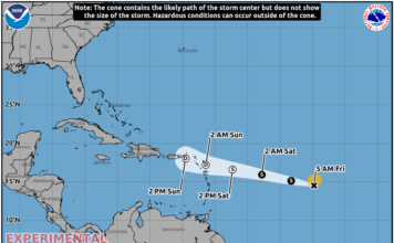 Tormenta tropical Dolly: qué esperar en el Caribe este fin de semana En su boletínn del clfima de esta mañana el Indomet advierte que por la ubicación y trayectoria pronosticada de la tormenta Dolly, la población en general debe estar atenta a la evolución y desarrollo de este sistema tropical.