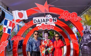 Dajabón un destino entre culturas, historia y gastronomía Omar Mukai, Geisha, Kathia Sarit durante la celebración del Dajapón Fest
