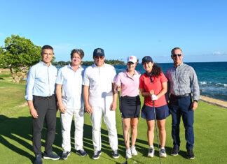 Lorena Ochoa juega por primera vez en campo de golf Diente de Perro, en Casa de Campo. Acompañada de David Collado, la leyenda mexicana del golf femenino, ex número uno del mundo, participó de una clínica para invitados especiales y compartió una experiencia con niños de la academia de golf de Casa de Campo y juveniles de la Federación Dominicana de Golf.