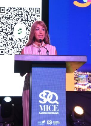 Gina Eli, presidenta de la Asociación de Hoteles de Santo Domingo (AHSD)