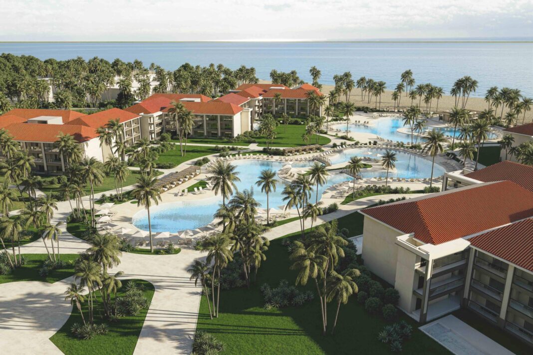 Vista aérea de las instalaciones del nuevo Hyatt Vivid Punta Cana. Foto Hyatt Corporation.